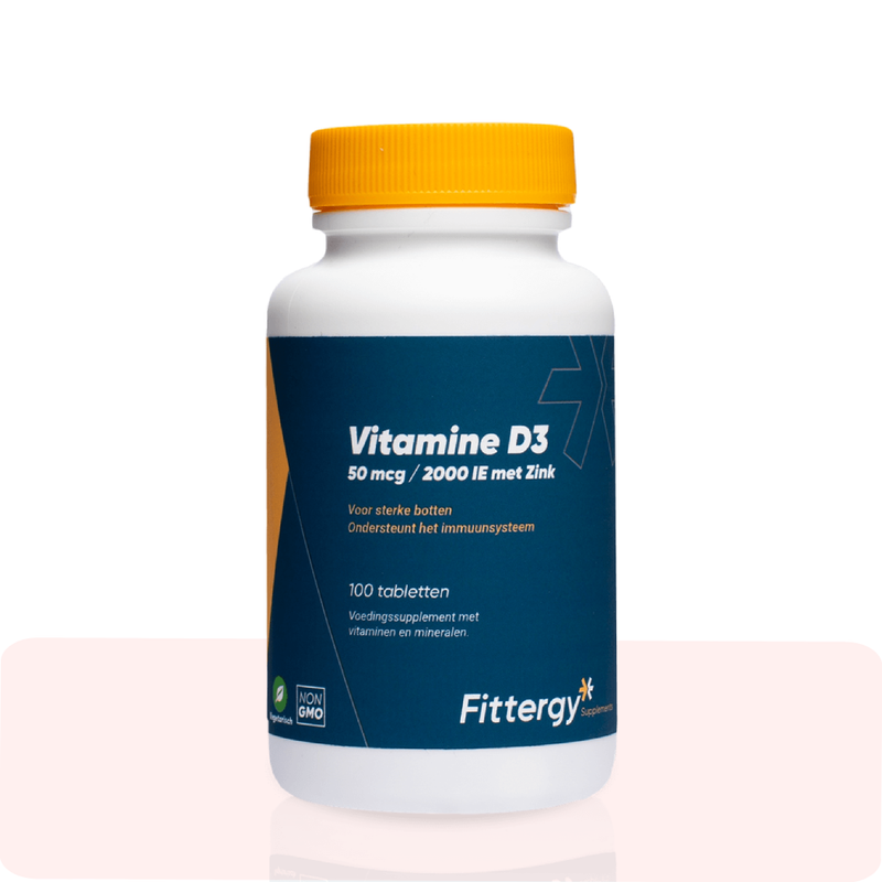 Vitamine D3 50 mcg met zink - 100 tabletten