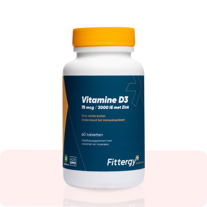 Vitamine D3 75 mcg met Zink - 60 tabletten